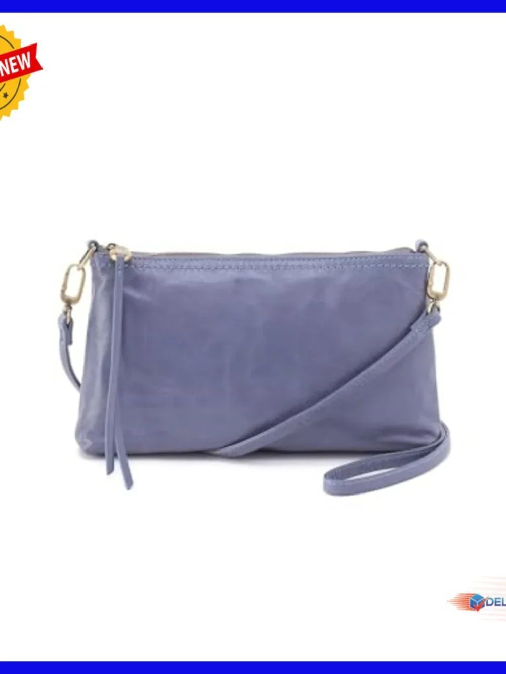 Leather Crossbody Bag Convertible Strap Phone Pocket Hobo Baguette